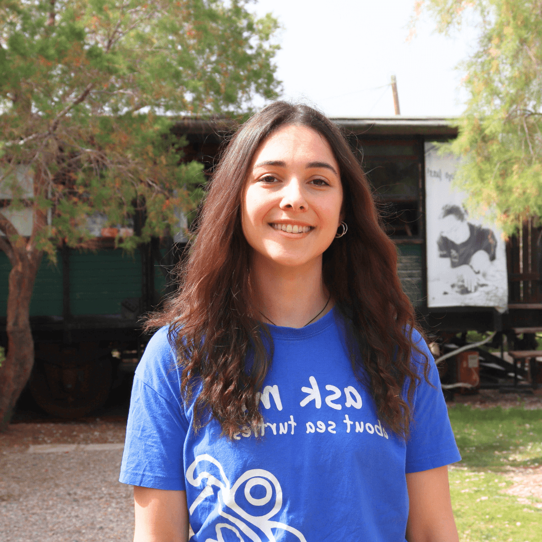 A volunteer of ARCHELON at the Ambassador program